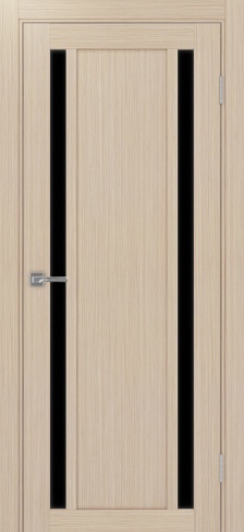 Полотно Турин  522.212 дуб белёный Размер 700х2000мм Покрытие Экошпон Стекло Черное