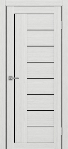 Полотно Турин  524 ясень серебристый Размер 800х2000мм Покрытие Экошпон Стекло Черное