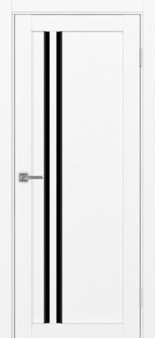 Полотно Турин  525АПС SB белый снежный Размер 800х2000мм Покрытие Экошпон Стекло Черное
