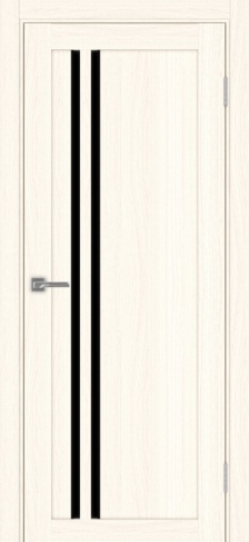 Полотно Турин  525АПС SB ясень светлый Размер 600х2000мм Покрытие Экошпон Стекло Черное