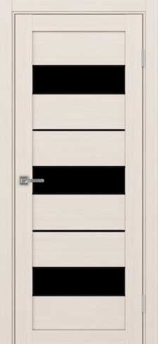 Полотно Турин  526АПП SB лакобель чёрный ясень перламутровый Цвет Ясень перламутр Размер 600х2000мм Покрытие Экошпон Стекло Черное