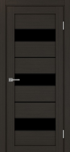 Полотно Турин 526АПП max SB лакобель чёрный венге Цвет Венге Размер 800х2000мм Покрытие Экошпон Стекло Черное