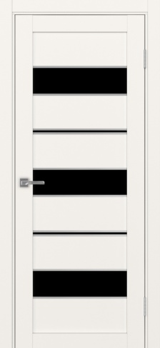 Полотно Турин  526АПП лакобель чёрный бежевый Цвет Бежевый Размер 800х2000мм Покрытие Экошпон Стекло Черное