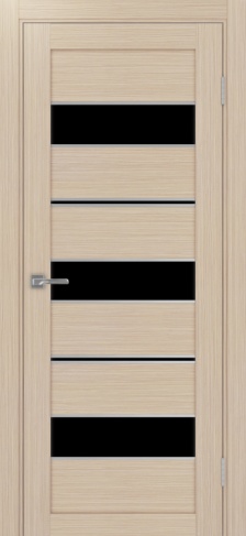 Полотно Турин  526АПП лакобель чёрный дуб белёный Цвет Дуб белёный Размер 800х2000мм Покрытие Экошпон Стекло Черное