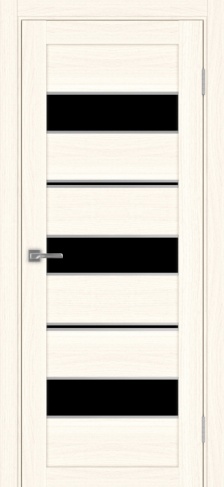 Полотно Турин  526АПП лакобель чёрный ясень светлый Цвет Ясень светлый Размер 600х2000мм Покрытие Экошпон Стекло Черное