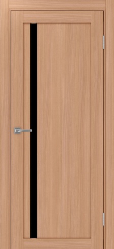 Полотно Турин  527АПС SB ясень тёмный Цвет Ясень тёмный Размер 700х2000мм Покрытие Экошпон Стекло Черное