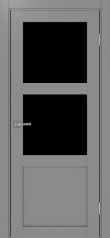 Полотно Турин  530.221 серый Цвет Серый Размер 600х2000мм Покрытие Экошпон Стекло Черное