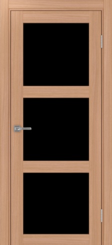 Полотно Турин  530.222 ясень тёмный Цвет Ясень тёмный Размер 800х2000мм Покрытие Экошпон Стекло Черное