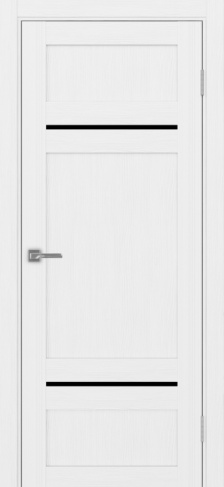 Полотно Турин  532.12121 белый лёд Цвет Белый лёд Размер 700х2000мм Покрытие Экошпон Стекло Черное