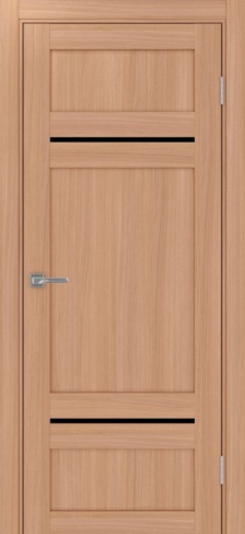 Полотно Турин  532.12121 ясень тёмный Цвет Ясень тёмный Размер 800х2000мм Покрытие Экошпон Стекло Черное