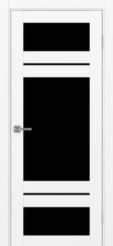 Полотно Турин  532.22222 белый снежный Цвет Белый снежный Размер 800х2000мм Покрытие Экошпон Стекло Черное