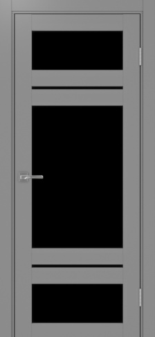 Полотно Турин  532.22222 серый Цвет Серый Размер 600х2000мм Покрытие Экошпон Стекло Черное