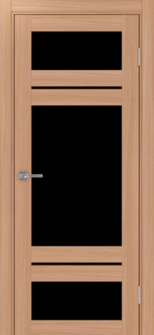 Полотно Турин  532.22222 ясень тёмный Цвет Ясень тёмный Размер 700х2000мм Покрытие Экошпон Стекло Черное