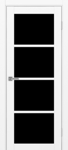 Полотно Турин 540 белый снежный Цвет Белый снежный Размер 800х2000мм Покрытие Экошпон Стекло Черное