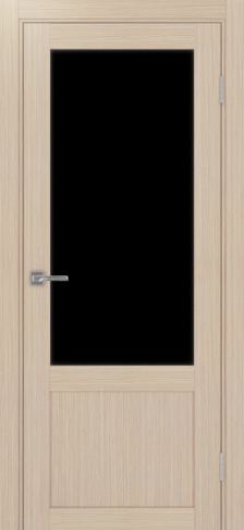 Полотно Турин 540ПФ.21 лакобель чёрный дуб белёный Цвет Дуб белёный Размер 700х2000мм Покрытие Экошпон Стекло Черное