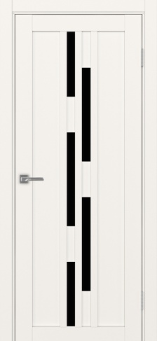 Полотно Турин 551 бежевый Цвет Бежевый Размер 800х2000мм Покрытие Экошпон Стекло Черное