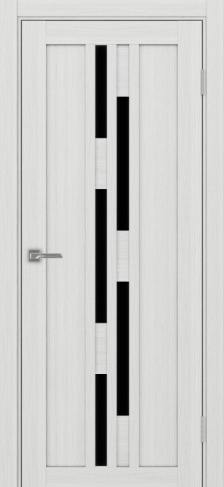 Полотно Турин 551 ясень серебристый Цвет Ясень серебристый Размер 700х2000мм Покрытие Экошпон Стекло Черное