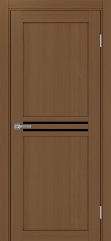 Полотно Турин 552 орех Цвет Орех Размер 600х2000мм Покрытие Экошпон Стекло Черное