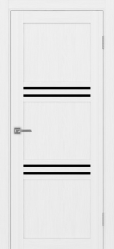 Полотно Турин 553 белый лёд Цвет Белый лёд Размер 600х2000мм Покрытие Экошпон Стекло Черное