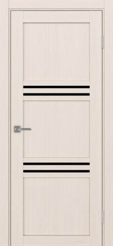 Полотно Турин 553 ясень перламутровый Цвет Ясень перламутр Размер 700х2000мм Покрытие Экошпон Стекло Черное