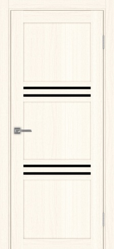 Полотно Турин 553 ясень светлый Цвет Ясень светлый Размер 800х2000мм Покрытие Экошпон Стекло Черное