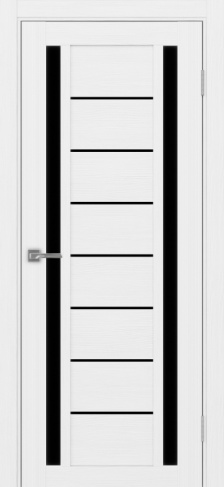 Полотно Турин 558 белый лёд Цвет Белый лёд Размер 700х2000мм Покрытие Экошпон Стекло Черное