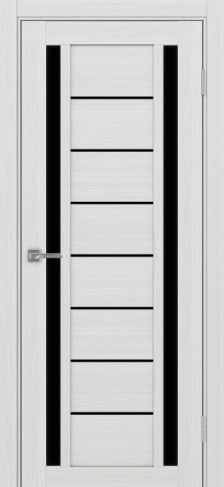 Полотно Турин 558 ясень серебристый Цвет Ясень серебристый Размер 700х2000мм Покрытие Экошпон Стекло Черное