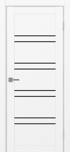 Полотно Турин 560 белый снежный Цвет Белый снежный Размер 600х2000мм Покрытие Экошпон Стекло Черное