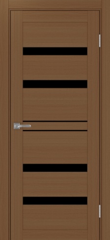 Полотно Турин 561 орех Цвет Орех Размер 600х2000мм Покрытие Экошпон Стекло Черное