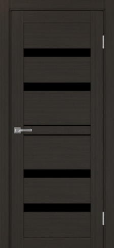 Полотно Турин 561 венге Цвет Венге Размер 600х2000мм Покрытие Экошпон Стекло Черное