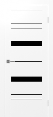 Полотно Турин 562 белый снежный Цвет Белый снежный Размер 600х2000мм Покрытие Экошпон Стекло Черное